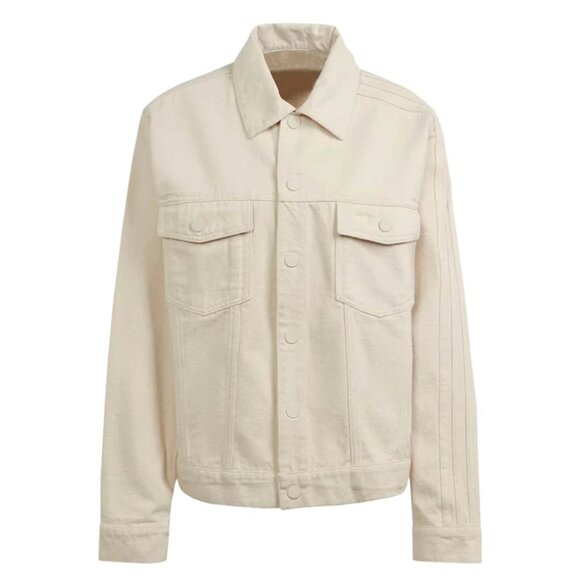 Adidas X KSENIASCHNAIDER 3-Stripe Denim Jacket Women's Size XS NATURAL TAN NEW - Picture 11 of 14